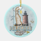 Delaware Lighthouse Keramisch Ornament (Voorkant)