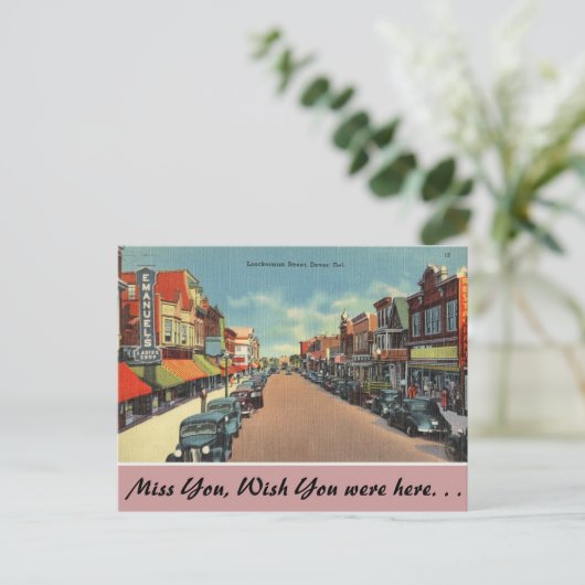 Delaware, Loockerman Street Briefkaart (Staand voorkant)