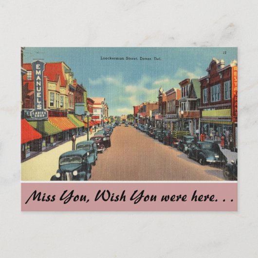 Delaware, Loockerman Street Briefkaart (Voorkant)