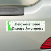 Delaware Lyme-ziekte bewustzijn bumpersticker (Op auto)