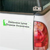Delaware Lyme-ziekte bewustzijn bumpersticker (Op Truck)