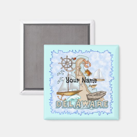 Delaware Magneet (Voorkant / Achterkant)