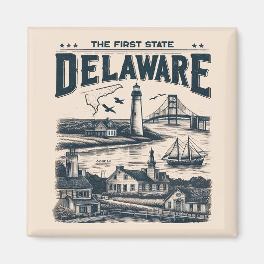 Delaware Magneet (Voorkant)
