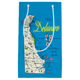 Delaware Map Small Gift Bag Klein Cadeauzakje