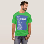 Delaware Map T-shirt (Voorkant volledig)