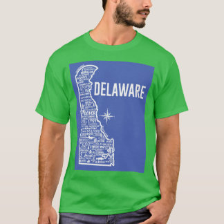 Delaware Map T-shirt