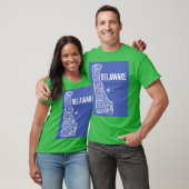Delaware Map T-shirt (Unisex)