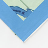 Delaware - Maryland Vintage Map Fleece Deken (Hoek)