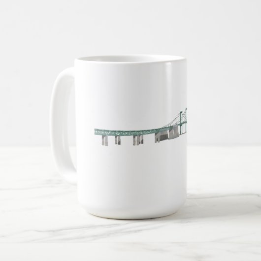 Delaware Memorial Bridge: 3D-model: Koffiemok (Voorkant links)