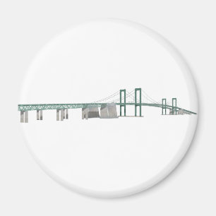 Delaware Memorial Bridge: 3D-model: Magneet