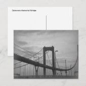 Delaware Memorial Bridge Briefkaart (Voorkant / Achterkant)