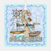 Delaware Metalen Ornament (Voorkant)