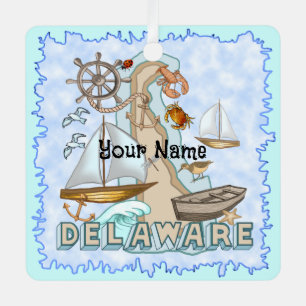 Delaware Metalen Ornament