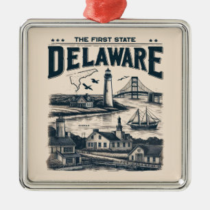 Delaware Metalen Ornament