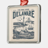 Delaware Metalen Ornament (Links)