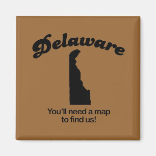 Delaware Motto - U hebt een kaart nodig om ons te Magneet