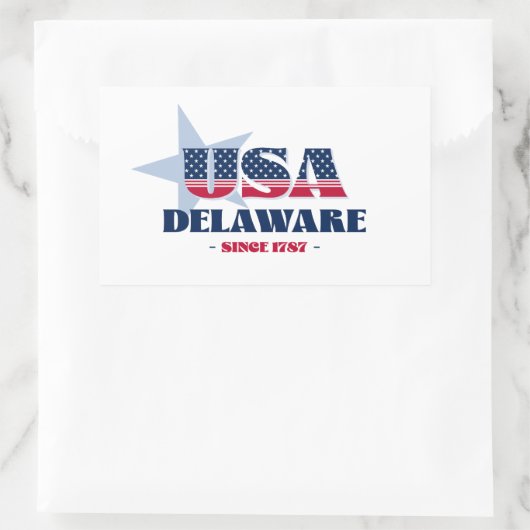 Delaware My Home State Sticker (Tas)