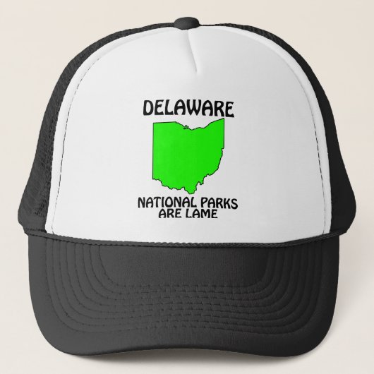Delaware - Nationale parken zijn saai Trucker Pet (Voorkant)