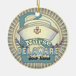 Delaware Nurse Keramisch Ornament