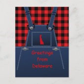 Delaware Overalls Buffalo Play Briefkaart (Voorkant)