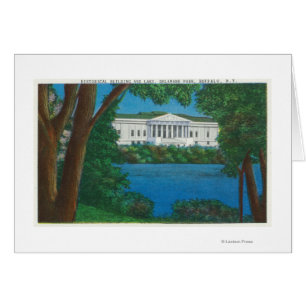 Delaware Park Historical Bldg en Lake Uitzicht
