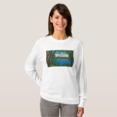 Delaware Park Historical Bldg en Lake Uitzicht T-shirt (Voorkant volledig)