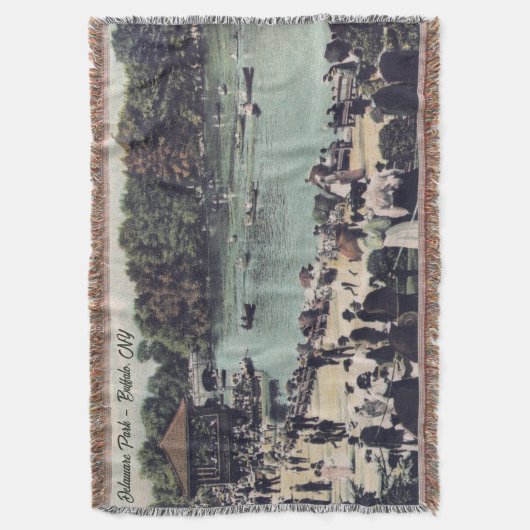  Delaware Park in Buffalo Throw Blanket Deken (Voorkant Verticaal)