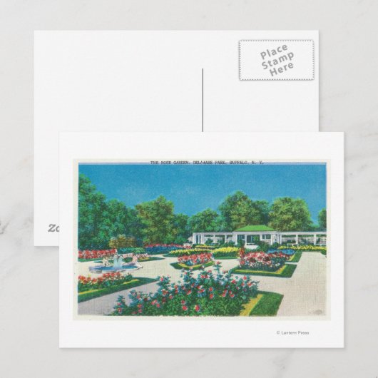 Delaware Park Roos Garden Uitzicht Briefkaart (Voorkant / Achterkant)