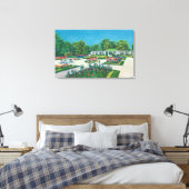 Delaware Park Roos Garden Uitzicht Canvas Afdruk (Insitu (Slaapkamer))