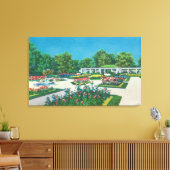 Delaware Park Roos Garden Uitzicht Canvas Afdruk (Insitu (Woonkamer))