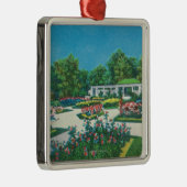 Delaware Park Roos Garden Uitzicht Metalen Ornament (Rechts)