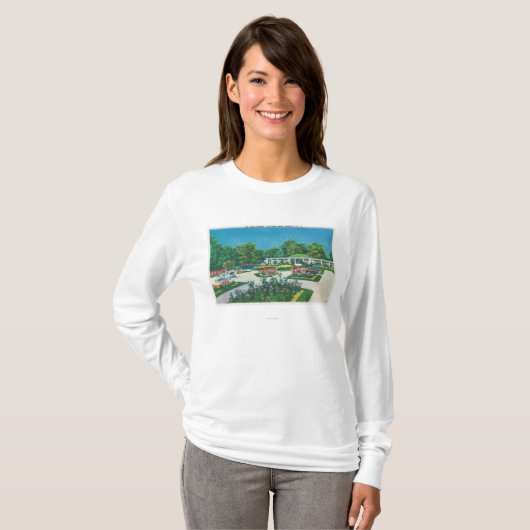 Delaware Park Roos Garden Uitzicht T-shirt (Voorkant volledig)