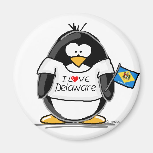 Delaware Penguin Magneet (Voorkant)
