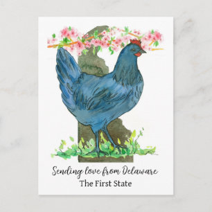 Delaware Perzikbloesem Bloem Verzendt Liefde Briefkaart