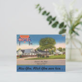Delaware, Pleasant Hill Motel Briefkaart (Staand voorkant)