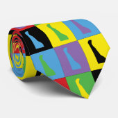 Delaware Pop Art Pattern Stropdas (Opgerold)