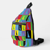 Delaware Pop Art State Pattern Sling Bag (Rechterhoek)