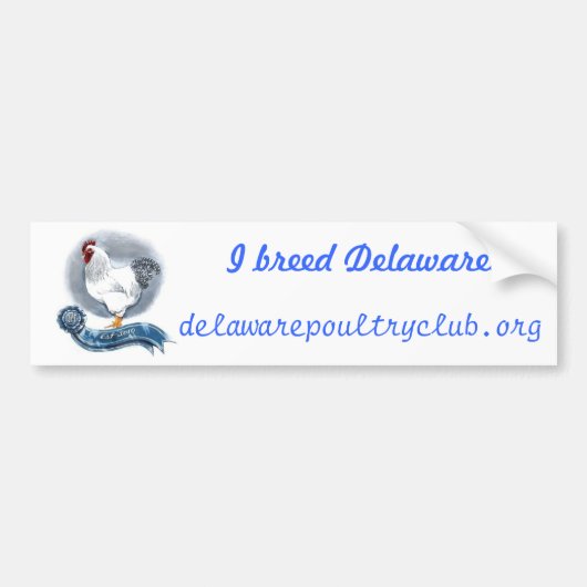 Delaware Poultry Club Bumber Sticker (Voorkant)