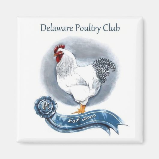 Delaware Poultry Club Magnet (Voorkant)