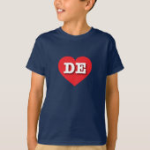 Delaware Red Heart - Ik hou van DE T-shirt (Voorkant)