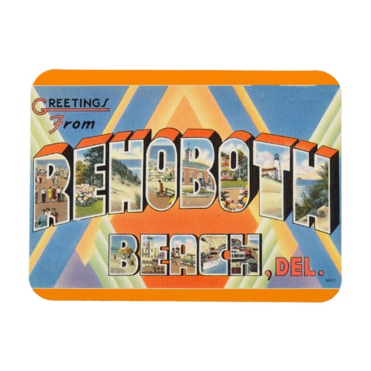 Delaware, Rehoboth strandmagneet Magneet (Horizontaal)