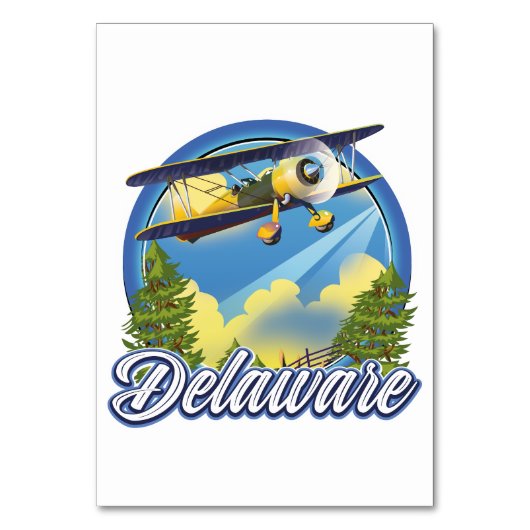 Delaware reislogo kaart (Voorkant)