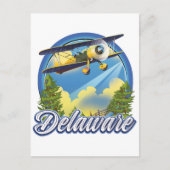 Delaware reislogo uitnodiging briefkaart (Voorkant)