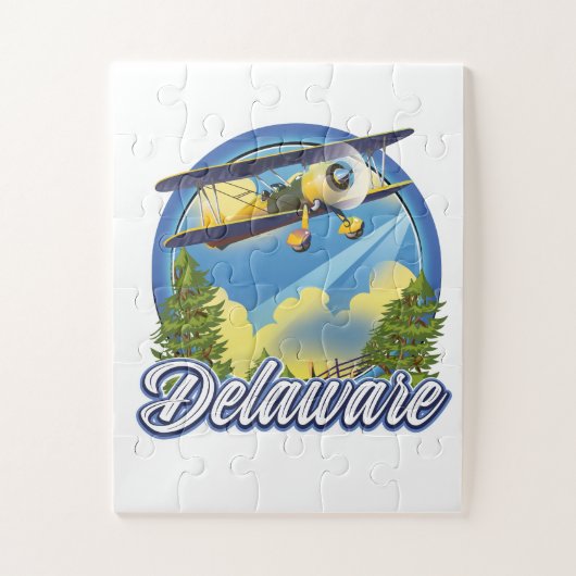 Delaware reizen logo legpuzzel (Verticaal)