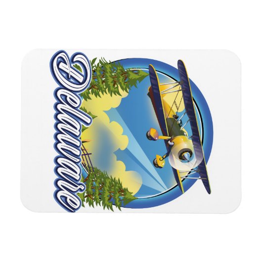 Delaware reizen logo magneet (Horizontaal)