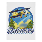 Delaware reizen logo perfect poster (Voorkant)