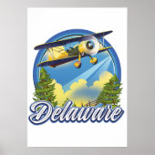 Delaware reizen logo poster (Voorkant)