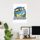 Delaware reizen logo poster (Thuiskantoor)