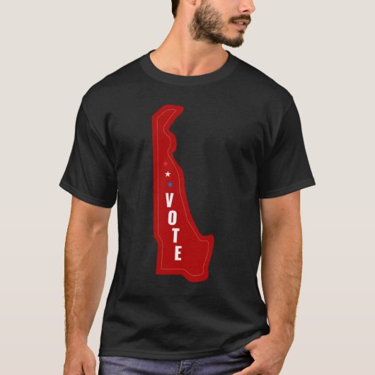 Delaware Republikeinse Geest Stem Rood T-shirt (Voorkant)