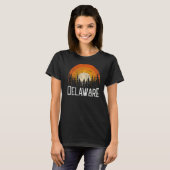 Delaware Retro Style  70s 80s 90s Home T-shirt (Voorkant volledig)